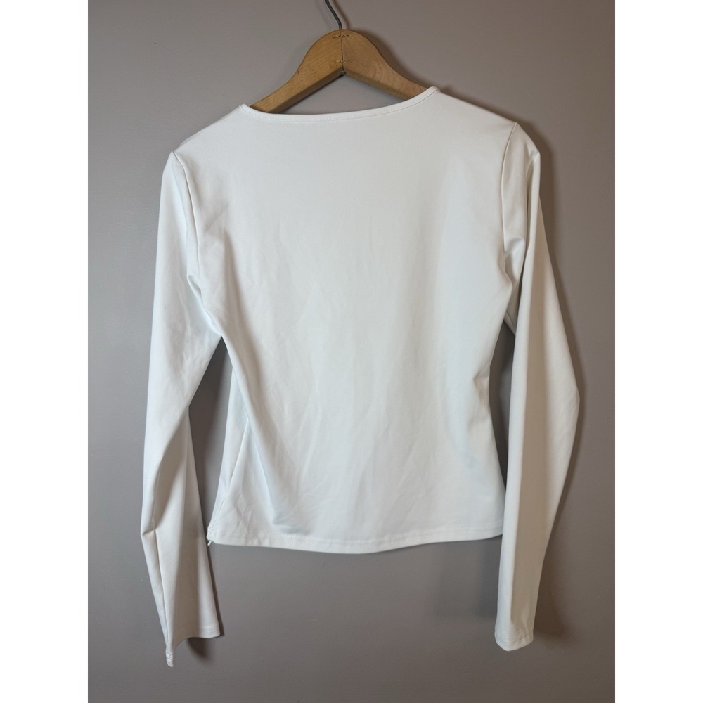 Zhen Wei Long Sleeve Stretch Shirt White Adults Medium - Picture 2 of 6